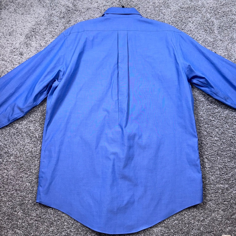 Brooks Brothers Original Shirt Mens Regular Fit Non-Iron Blue 16-34 EXCELLENT - Picture 6 of 6